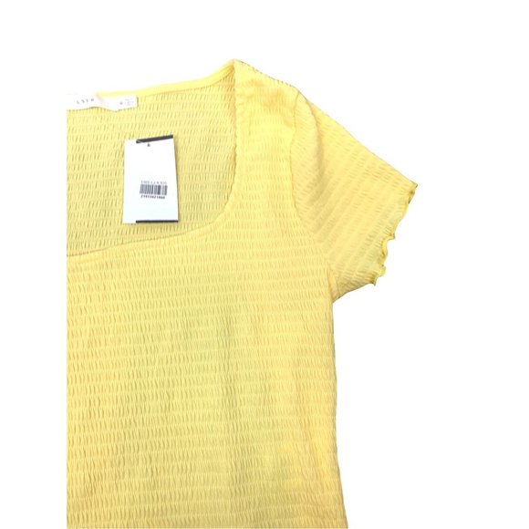 NWT! NORDSTROM LUSH Yellow Crop Top-Size Medium - Picture 8 of 11